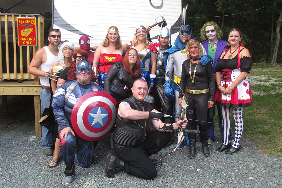 Superheroes at Sunsetview Farm Camping Area